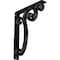 Ekena Millwork Avery Wrought Iron Bracket, (Triple center brace), Antiqued Silver 2"W x 12"D x 15"H BKTM02X12X15TAVASV - alternate 1